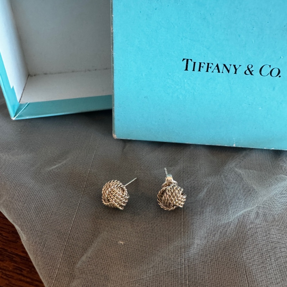 Tiffany & Co. Silver Twist Earrings